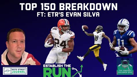 Evan silva top 150 - Last week, Evan Silva and Adam Levitan revealed their Round 1 rankings. This week, it's on to Round 2. Show NotesIn this episode, we discuss: Calvin Ridley vs. DeAndre Hopkins Second-round RBs B... - Listen to Episode 214: Silva and Levitan Round 2 Rankings by Establish The Run Fantasy Football instantly on your tablet, phone or browser - no downloads needed.